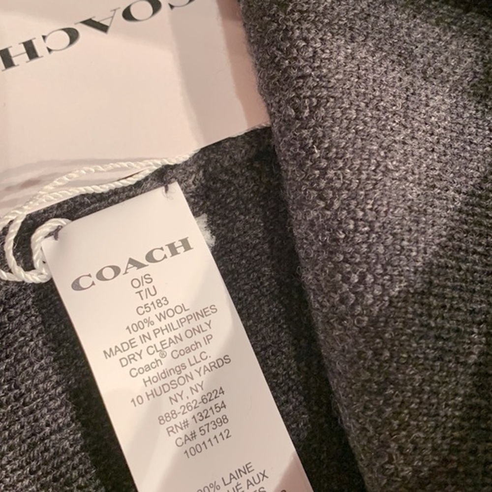 Coach Signature Knit Beanie - Picture 5 of 5